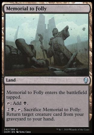 Memorial to Folly 2x FOIL DOM MTG Dominaria Uncommon MINT black land