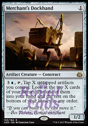 Merchant's Dockhand 2x FOIL AER MTG Aether Revolt Rare MINT artifact