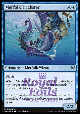 **1x FOIL Merfolk Trickster** DOM MTG Dominaria Uncommon MINT blue