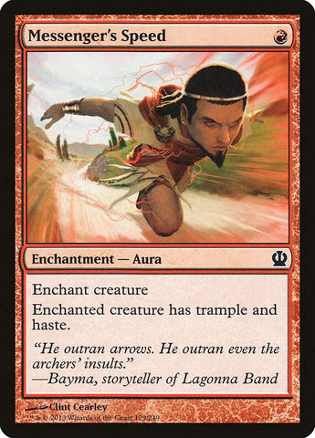 Messenger's Speed 4x FOIL THS MTG Theros Common MINT red