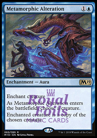 Metamorphic Alteration 1x FOIL M19 MTG Core Set 2019 Rare MINT blue