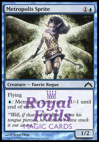 Metropolis Sprite 4x FOIL GTC MTG Gatecrash Common MINT blue