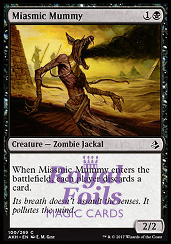 Miasmic Mummy 2x FOIL AKH MTG Amonkhet Common MINT black