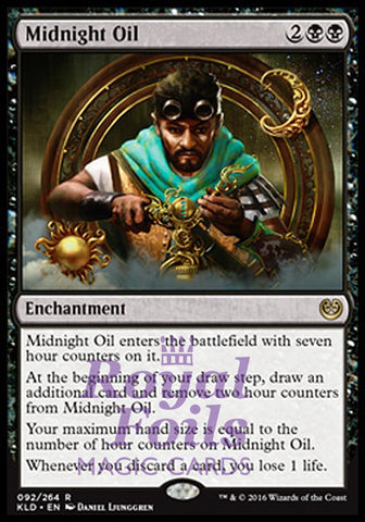 Midnight Oil 2x FOIL KLD MTG Kaladesh Rare MINT black