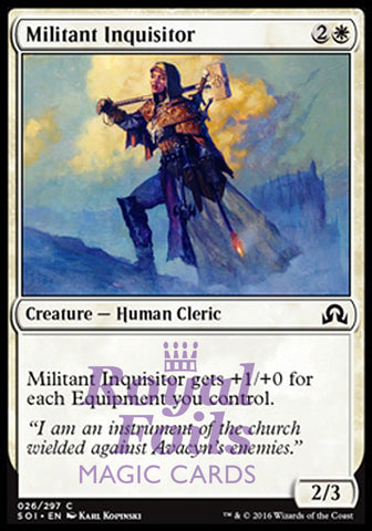 Militant Inquisitor 4x FOIL SOI MTG Shadows Over Innistrad Common MINT white