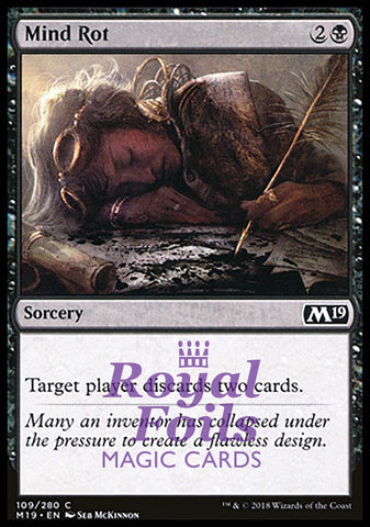 Mind Rot 4x FOIL M19 MTG Core Set 2019 Common MINT black