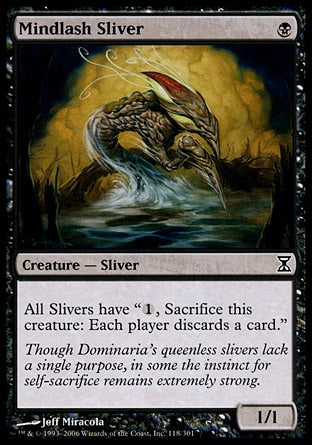 **1x FOIL Mindlash Sliver** TSP MTG Time Spiral Common MINT black