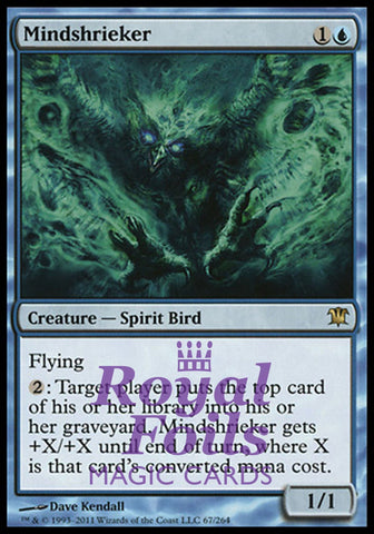 **1x FOIL Mindshrieker** ISD MTG Innistrad Rare MINT blue