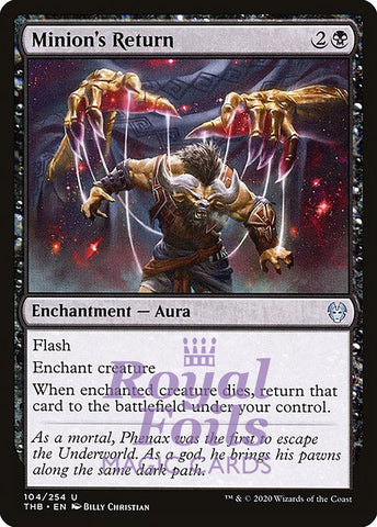 Minion's Return 2x FOIL THB MTG Theros Beyond Death Uncommon MINT black