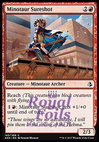 **4x FOIL Minotaur Sureshot** AKH MTG Amonkhet Common MINT red