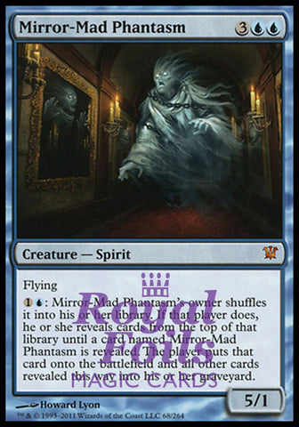 Mirror-Mad Phantasm 1x FOIL ISD MTG Innistrad Mythic MINT blue