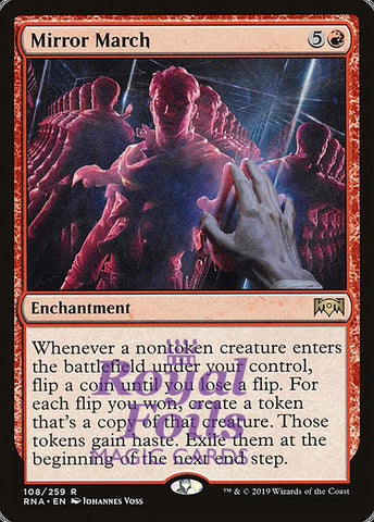 **1x FOIL Mirror March** RNA MTG Ravnica Allegiance Rare MINT red