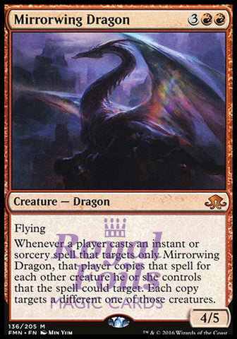 Mirrorwing Dragon 1x FOIL EMN MTG Eldritch Moon Mythic MINT red