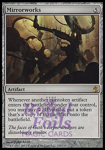 Mirrorworks 1x FOIL MBS MTG Mirrodin Besieged Rare MINT artifact