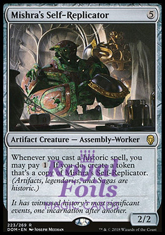 Mishra's Self-Replicator 2x FOIL DOM MTG Dominaria Rare MINT artifact