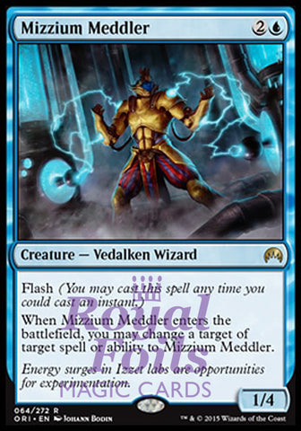 Mizzium Meddler 2x FOIL ORI MTG Magic Origins Rare MINT blue