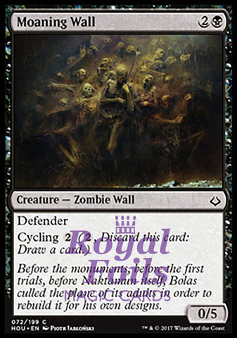 Moaning Wall 4x FOIL HOU MTG Hour of Devastation Common MINT black
