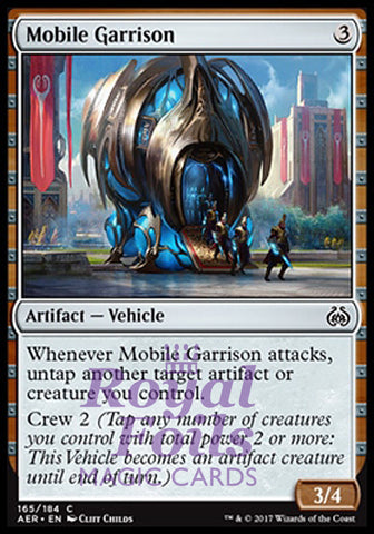 Mobile Garrison 2x FOIL AER MTG Aether Revolt Common MINT artifact