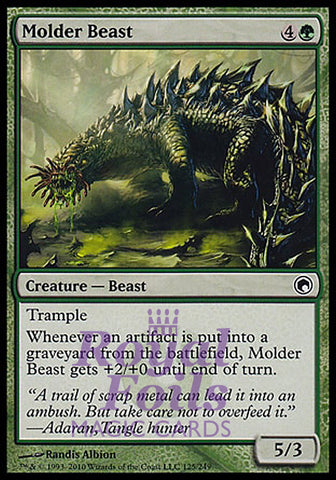 Molder Beast 4x FOIL SOM MTG Scars of Mirrodin Common MINT green
