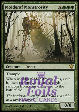 **2x FOIL Moldgraf Monstrosity** ISD MTG Innistrad Rare MINT green