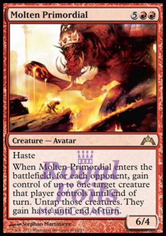 Molten Primordial 1x FOIL GTC MTG Gatecrash Rare MINT red