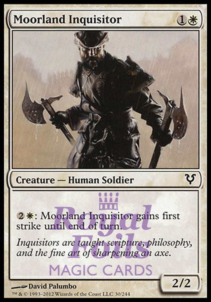 Moorland Inquisitor 3x FOIL AVR MTG Avacyn Restored Common MINT white