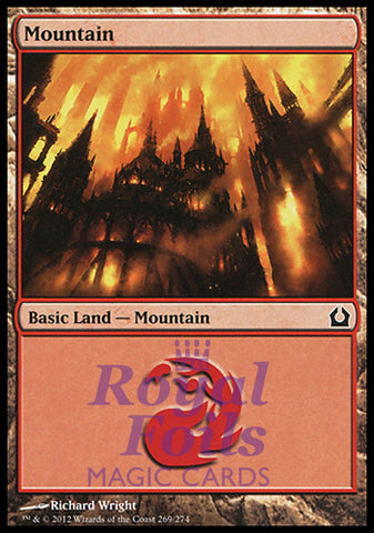 Mountain #269 4x FOIL RTR MTG Return to Ravnica Basic Land MINT red
