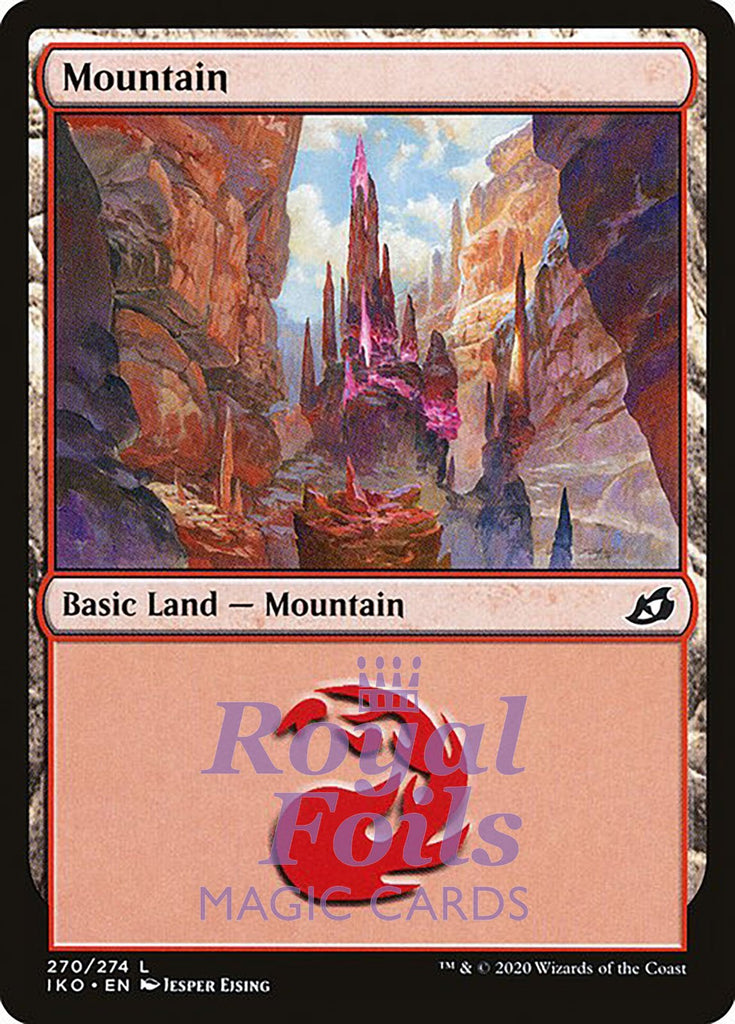 Mountain #270 4x FOIL IKO MTG Ikoria Common MINT red basic land