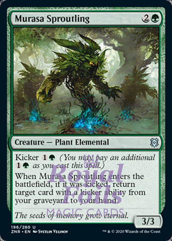 Murasa Sproutling 4x FOIL ZNR MTG Zendikar Rising Uncommon MINT green