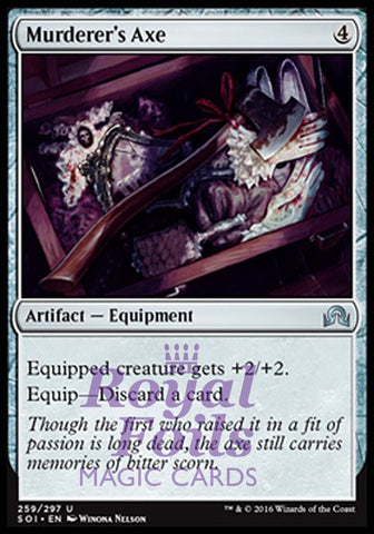 Murderer's Axe 4x FOIL SOI MTG Shadows Over Innistrad Uncommon MINT artifact
