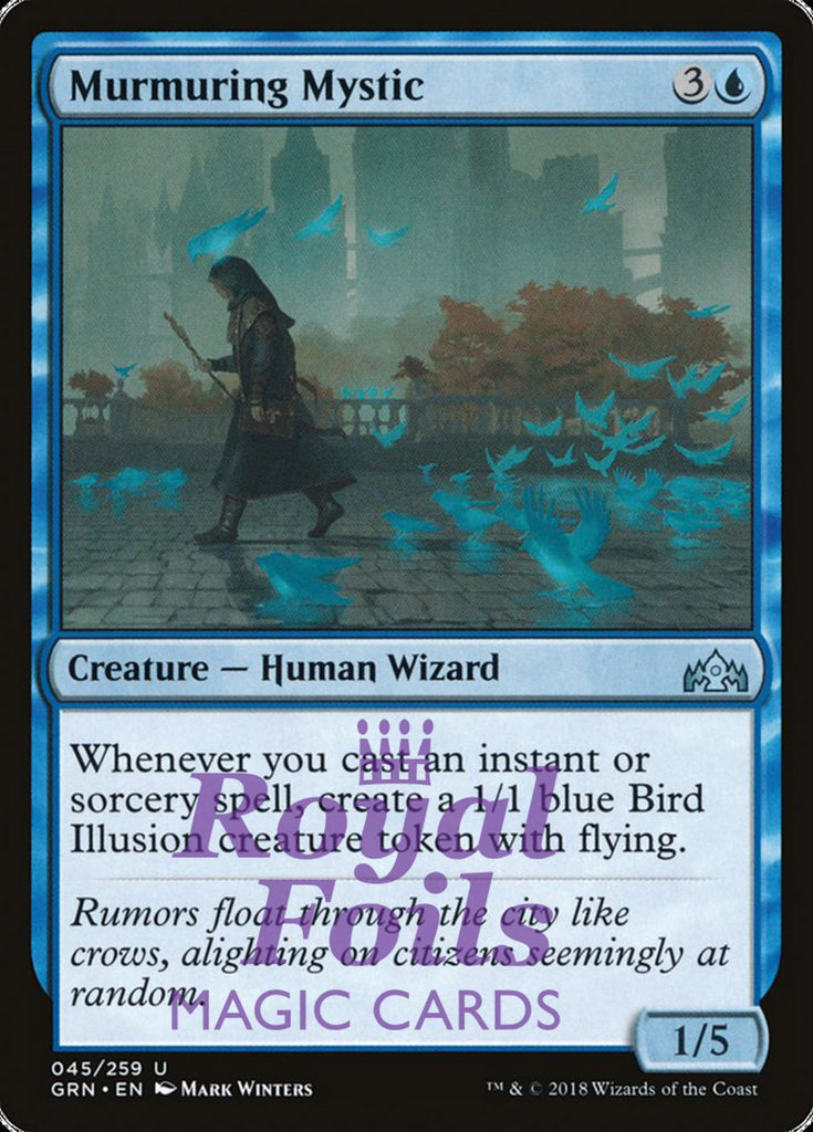 **1x FOIL Murmuring Mystic** GRN MTG Guilds of Ravnica Uncommon MINT blue