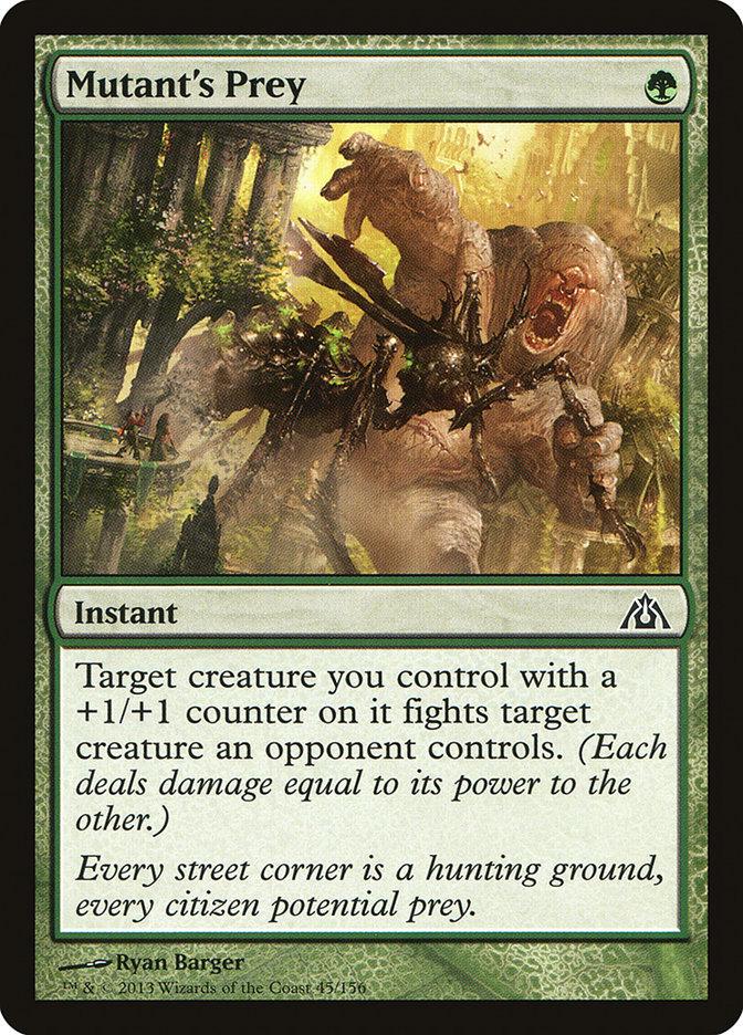 Mutant's Prey 4x FOIL DGM MTG Dragon's Maze Common MINT green