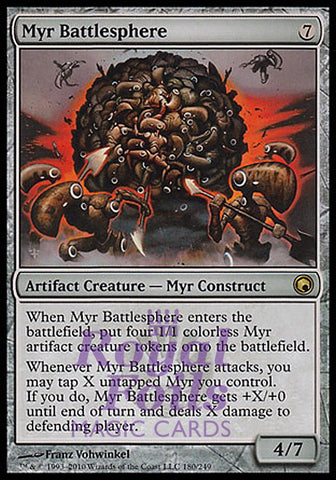 Myr Battlesphere 1x FOIL SOM MTG Scars of Mirrodin Rare NM artifact construct