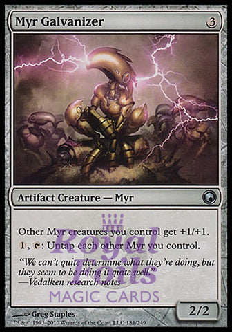 Myr Galvanizer 1x FOIL SOM MTG Scars of Mirrodin Uncommon MINT artifact