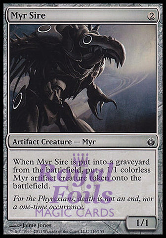 **4x FOIL Myr Sire** MBS MTG Mirrodin Besieged Common MINT artifact