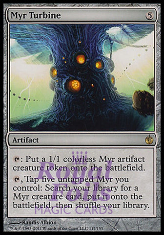 **1x FOIL Myr Turbine** MBS MTG Mirrodin Besieged Rare MINT artifact