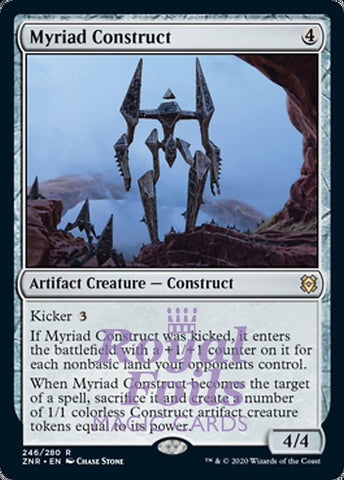 Myriad Construct 2x FOIL ZNR MTG Zendikar Rising Rare MINT artifact