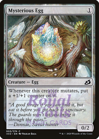 Mysterious Egg 4x FOIL IKO MTG Ikoria Common MINT colorless creature