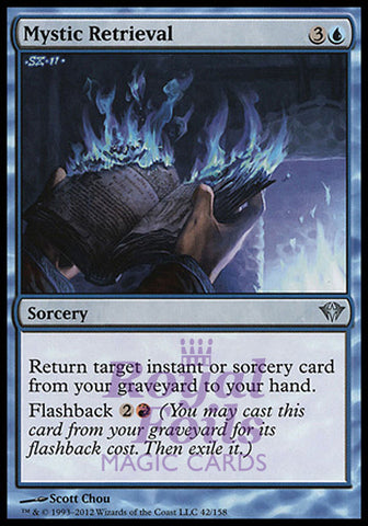 Mystic Retrieval 1x FOIL DKA MTG Dark Ascension Uncommon NM blue
