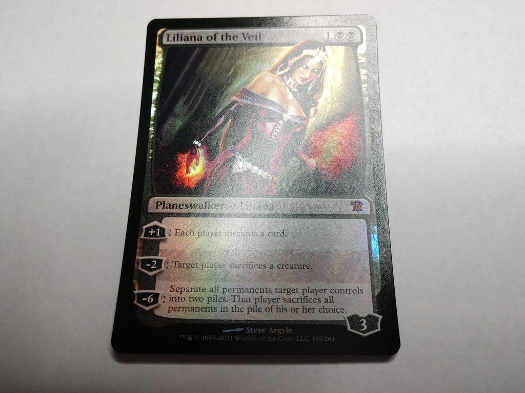 **1x FOIL Liliana of the Veil** ISD MTG Innistrad Mythic NM black