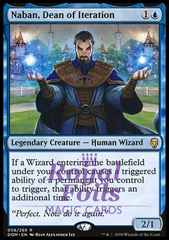 Naban, Dean of Iteration 1x FOIL DOM MTG Dominaria Rare MINT blue