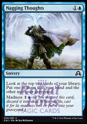 Nagging Thoughts 4x FOIL SOI MTG Shadows Over Innistrad Common MINT blue