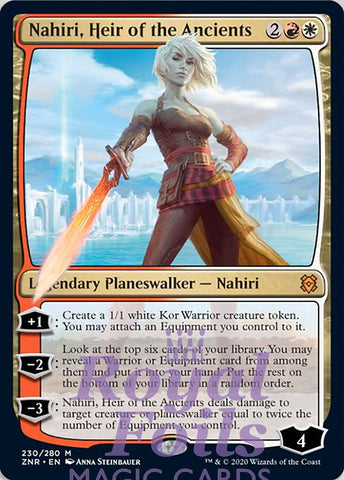 Nahiri, Heir of the Ancients 1x FOIL ZNR MTG Zendikar Rising Mythic MINT red white