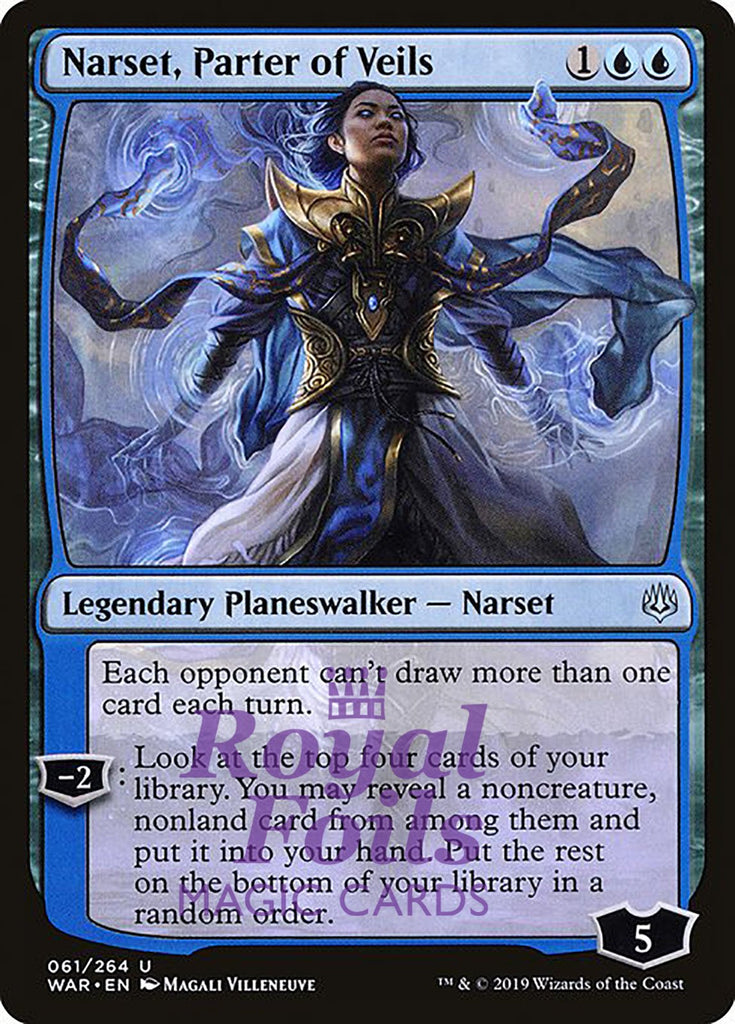 **1x FOIL Narset, Parter of Veils** WAR MTG War of the Spark Uncommon MINT blue