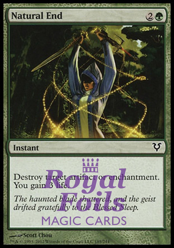 Natural End 3x FOIL AVR MTG Avacyn Restored Common MINT green