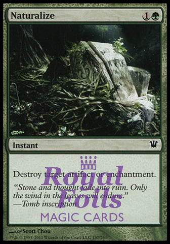 Naturalize 4x FOIL ISD MTG Innistrad Common MINT green