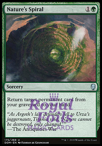 Nature's Spiral 2x FOIL DOM MTG Dominaria Uncommon MINT green