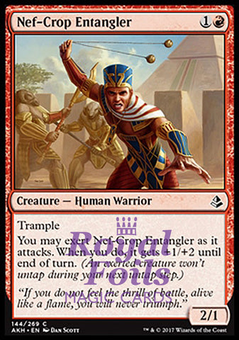 Nef-Crop Entangler 4x FOIL AKH MTG Amonkhet Common MINT red