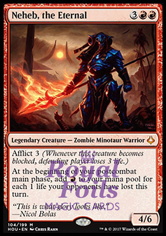 **1x FOIL Neheb the Eternal** HOU MTG Hour of Devastation Mythic MINT red