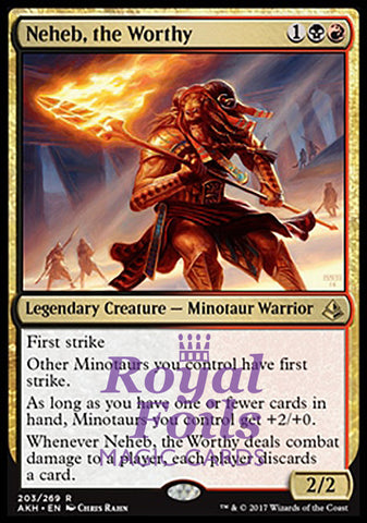 Neheb the Worthy 1x FOIL AKH MTG Amonkhet Rare MINT black red